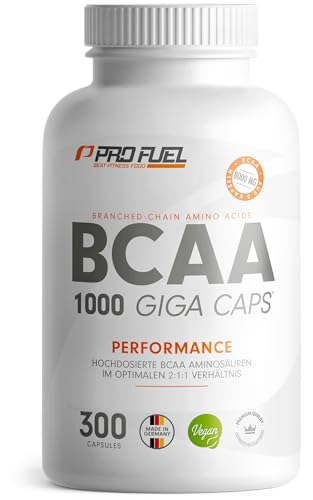 BCAA 1000 Giga Caps - hochdosiert mit 8000mg BCAA...