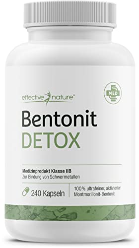 effective nature - Bentonit Detox - 240 Kapseln -...