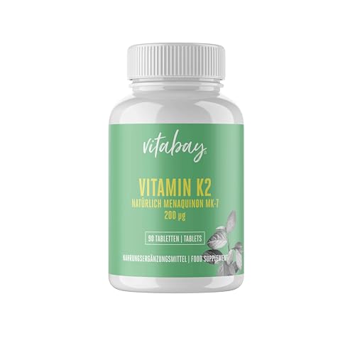 Vitabay Vitamin K2 hochdosiert 200 µg (mcg) -...
