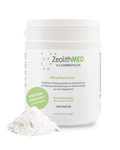 Zeolith MED Detox-Pulver 400g, Medizinprodukt,...