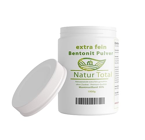 Natur Total Bentonit Pulver | 1500g Bentonite...