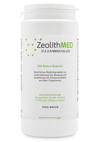 Zeolith MED Detox-Kapseln, Medizinprodukt,...