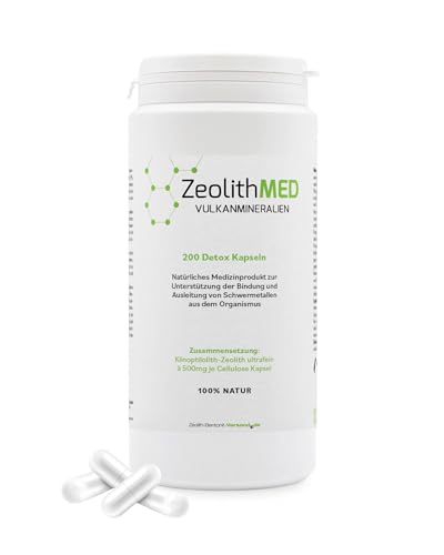Zeolith MED Detox-Kapseln, Medizinprodukt,...