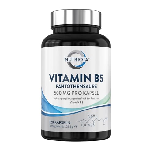 Vitamin B5 Pantothensäure Hochdosiert 500 mg...