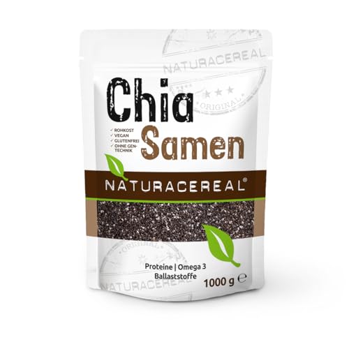 Naturacereal Chia Samen 1kg – Reich an Omega-3,...