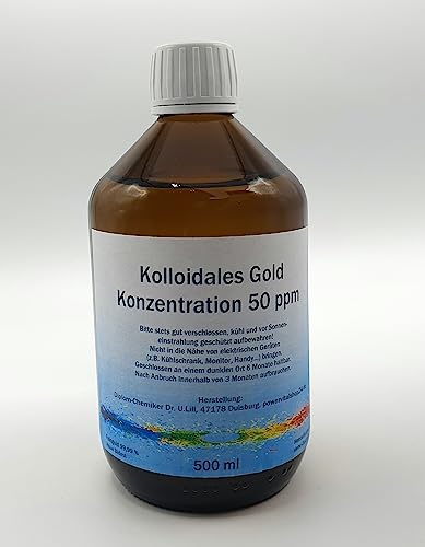 Kolloidales Gold 50 ppm hochrein 500 ml...