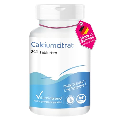 Calcium 900mg - aus Calciumcitrat - 240 vegane...