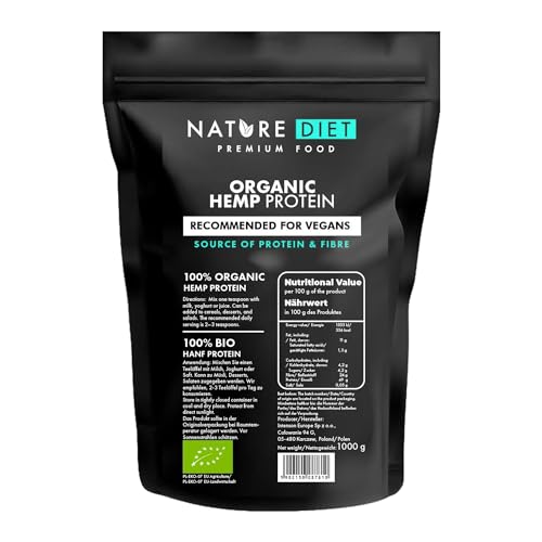 Nature Diet - BIO Hanfprotein 1000g | Vegan |...