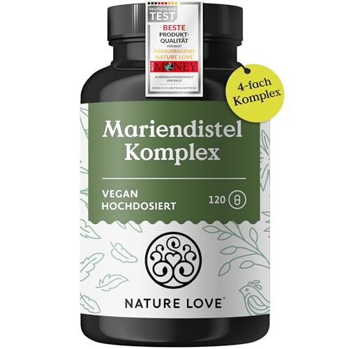 NATURE LOVE® Mariendistel, Artischockenextrakt,...