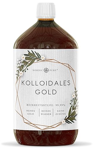 Kolloidales Gold 1000ml - 20 PPM von Nordic Pure |...