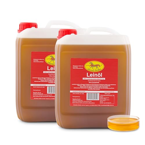 Horse-Direkt Leinöl Pferde 10L - 2 x 5L für...