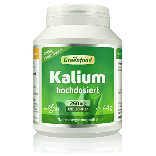 Greenfood Kalium, 250 mg, 120 Tabletten -...