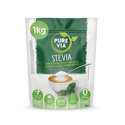 Pure Via Stevia Blatt Süßungskügelchen 1kg -...