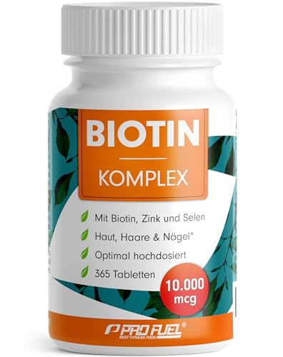 Biotin hochdosiert 10.000 mcg - Haarwuchs, Haut &...