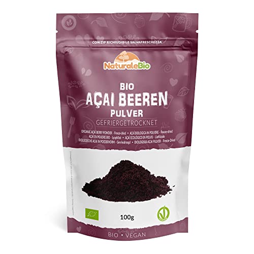 Acai Pulver Bio 100g - Gefriergetrocknet - Pure...