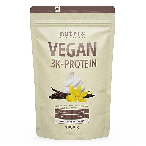 Nutri + Vegan Protein Pulver Vanille 1 kg 83%...
