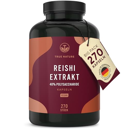 Reishi Pilz-Extrakt - 270 Kapseln (650mg) -...