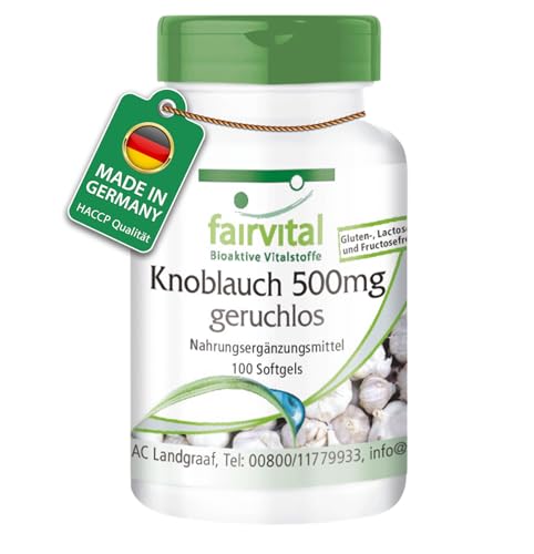 Fairvital | Knoblauch Kapseln 500mg - 100 Softgels...