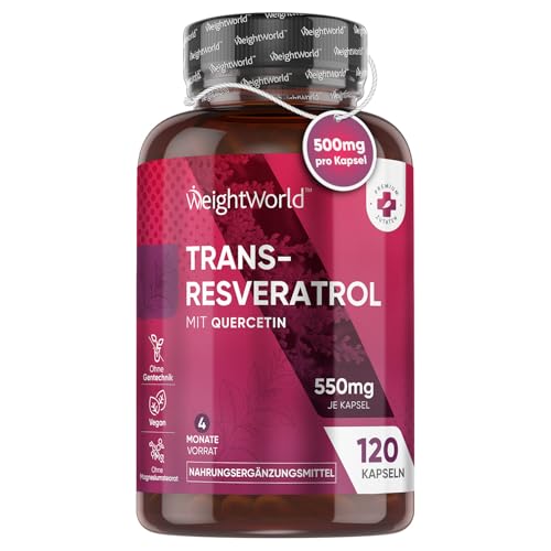 Resveratrol Kapseln - 500mg Trans-Resveratrol mit...