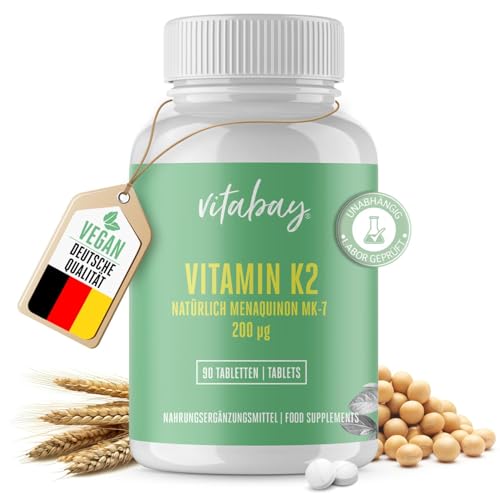 Vitabay Vitamin K2 hochdosiert 200 µg (mcg) -...