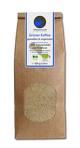 Grüner Kaffee bio gemahlen - Honduras (Rohkaffee...