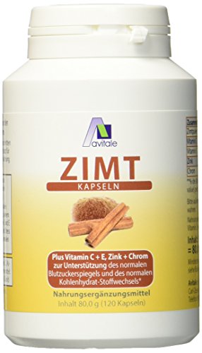 Avitale Zimt Kapseln 500 mg + Vitamin C+E, 120...