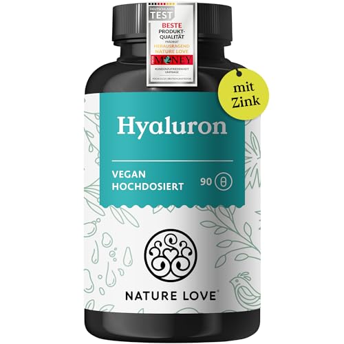 NATURE LOVE® Hyaluronsäure Kapseln mit Zink -...