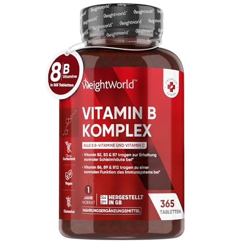Vitamin B Komplex - Mit Vitamin C - 365 Tabletten...