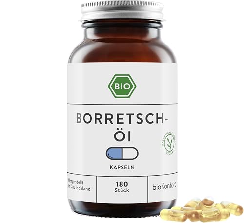 Borretschöl Kapseln BIO 180 Stück vegane Kapseln...