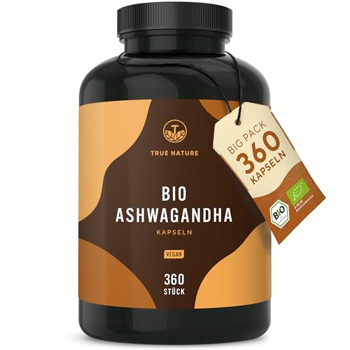 Bio Ashwagandha - 360 Kapseln (BIG PACK) -...