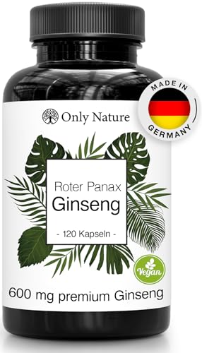Only Nature® Ginseng 600 mg - Extra Hochdosiert...