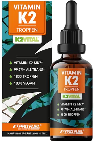 Vitamin K2 Tropfen hochdosiert 1800x (50ml) - 200...