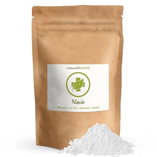 Niacin Pulver (Nicotinsäure) 100 g - ! ACHTUNG:...