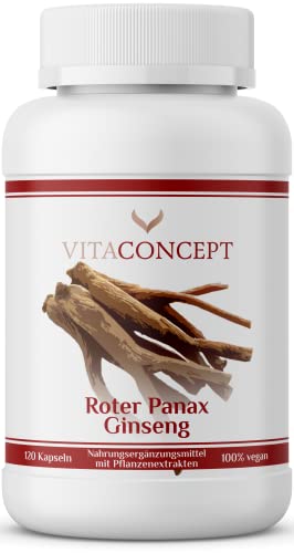 Roter Panax Ginseng Extrakt 600 mg (20%...