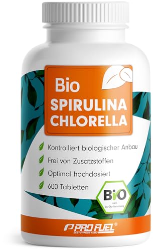 Bio Spirulina & Chlorella Presslinge 600x -...