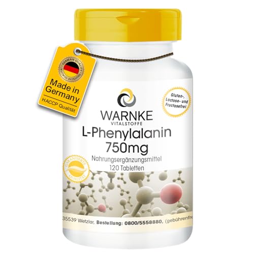 L-Phenylalanin 750mg - 120 Tabletten - hochdosiert...