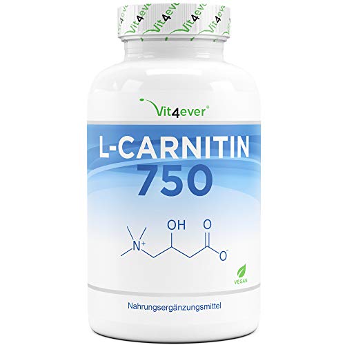 L-Carnitin - 180 vegane Kapseln - Hochdosiert mit...