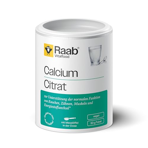 Raab Vitalfood Calcium-Citrat Pulver, 90 g, vegan,...