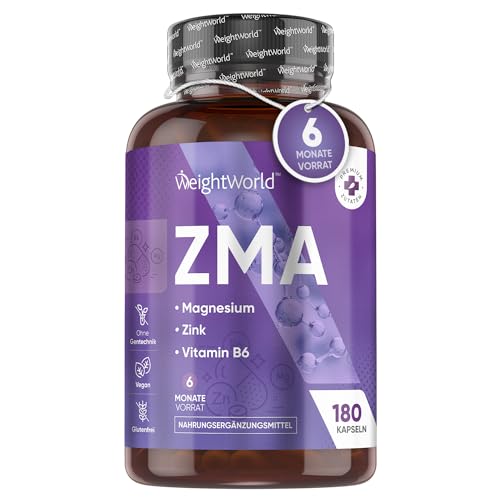 ZMA Kapseln - Zink & Magnesium Aspartat - 180...