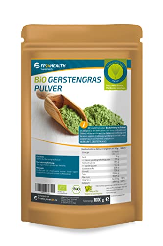 FP24 Health Gerstengras Pulver Bio 1000g -...