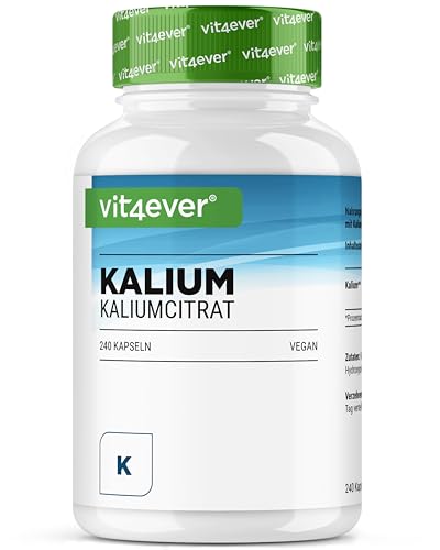 Kalium - 240 Kapseln - Hochdosiert: 1143 mg je...