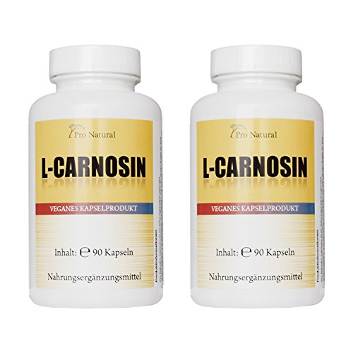 L-Carnosin 500mg reines Carnosin pro Kapsel 180...