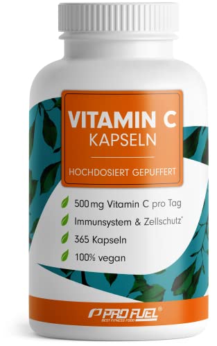 Vitamin C hochdosiert - 365 Vitamin C Kapseln -...