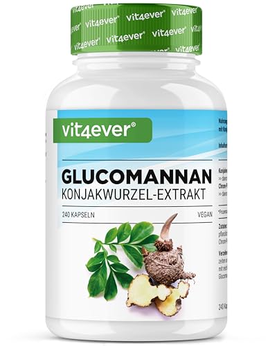 Glucomannan aus der Konjak Wurzel - 240 Kapseln -...