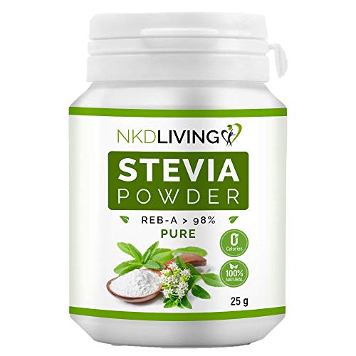 NKD Living Stevia Pulver, 100% Stevia (Steviosid),...