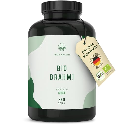 Brahmi Kapseln Bio - Bacopa Monnieri - Big Pack:...