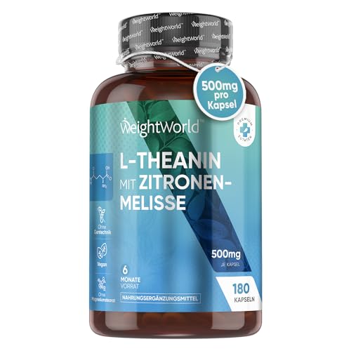 L-Theanin Aminosäure mit Zitronenmelisse 500mg -...