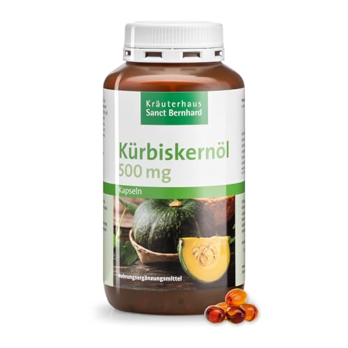 Sanct Bernhard Kürbiskernöl 500 mg Kapseln