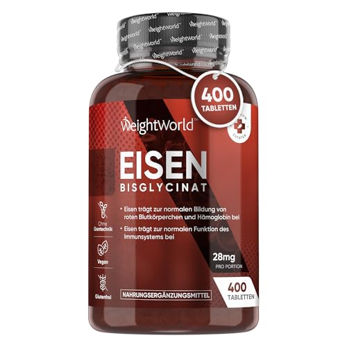 Eisentabletten - 400 Tabletten - Für Immunsystem,...