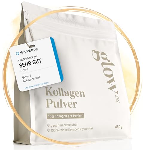 Glow25® Collagen Pulver [450g] - Das Original -...